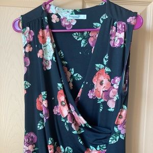 Black Floral Maternity Dress